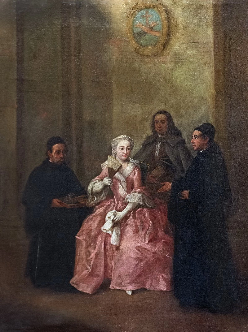 La visita al convento - Ca' Rezzonico, Museo del Settecento, Ven